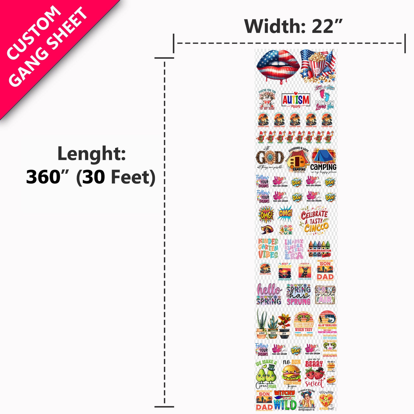 DTF Gang Sheet (Upload File)