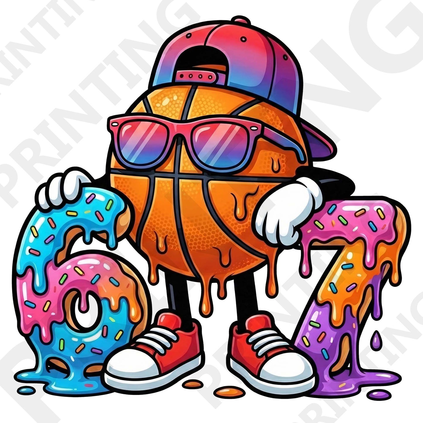 6-7 Funny Basketball Meme Iron On Ready To Press DTF Transfer Film